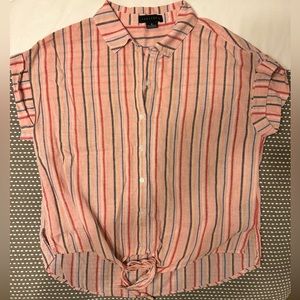 Linen Style Stripe Shirt